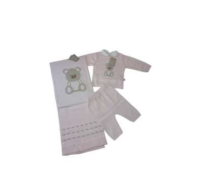 Set Neonata 2 pz Tutina pi&ugrave; copertina in Cotone