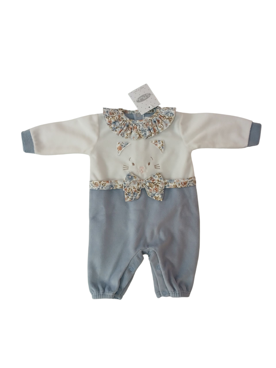 Tutina neonato in ciniglia