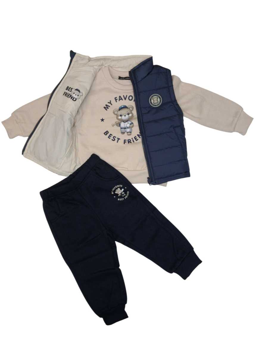 Tuta Bambino con piumino Gilet