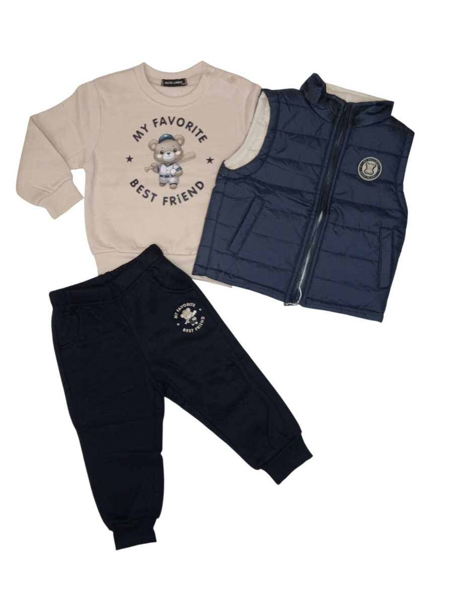 Tuta Bambino con piumino Gilet