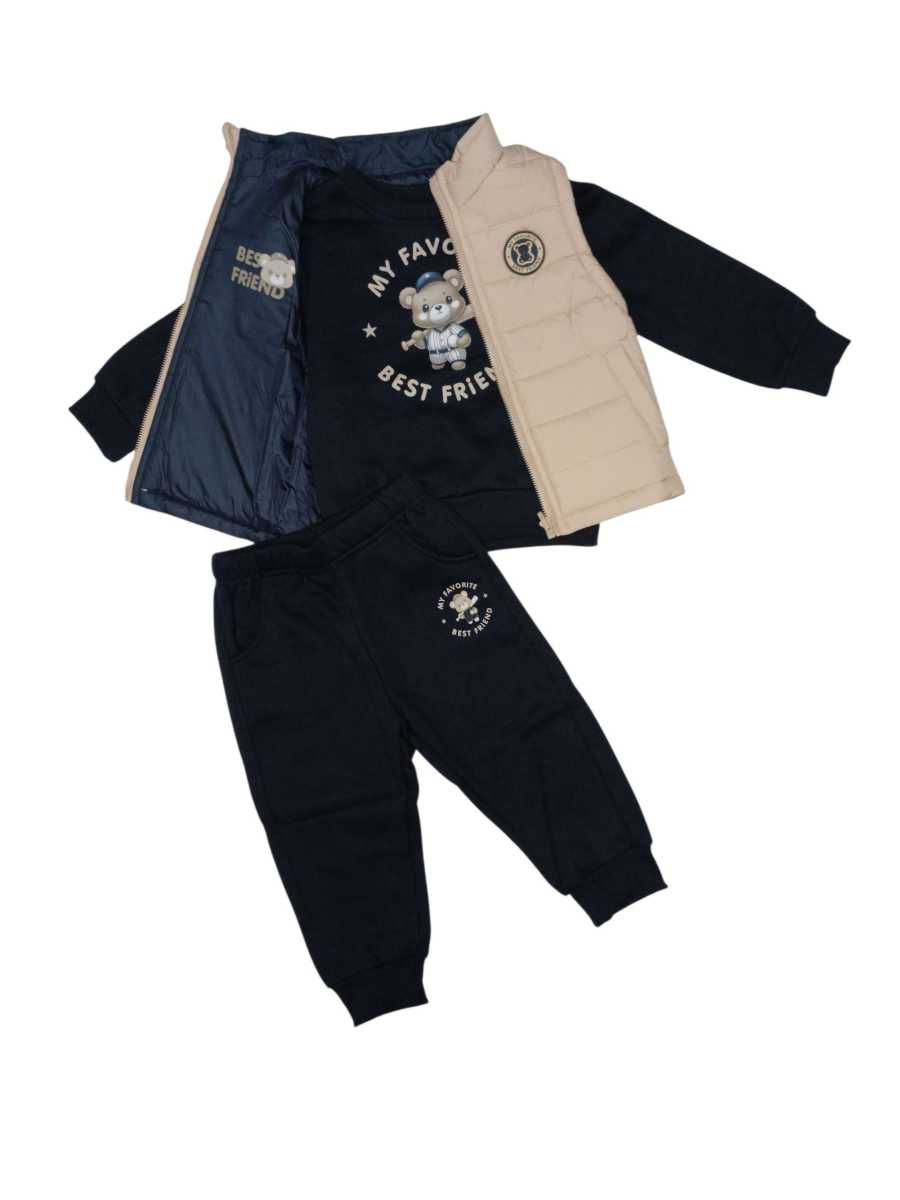 Tuta Bambino con piumino Gilet
