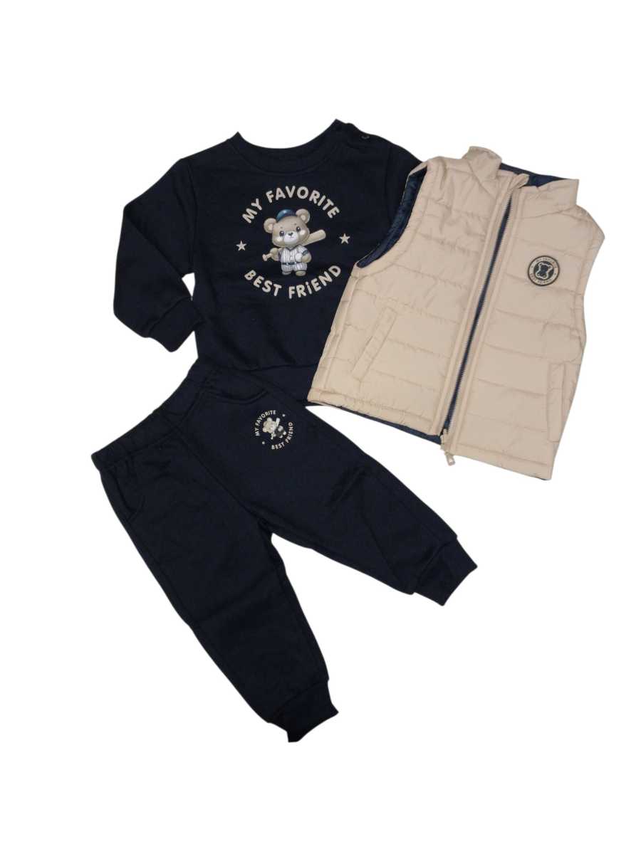 Tuta Bambino con piumino Gilet