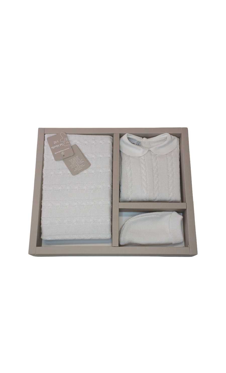 Set 3 pz Tutina Copertina Cappellino in Cotone