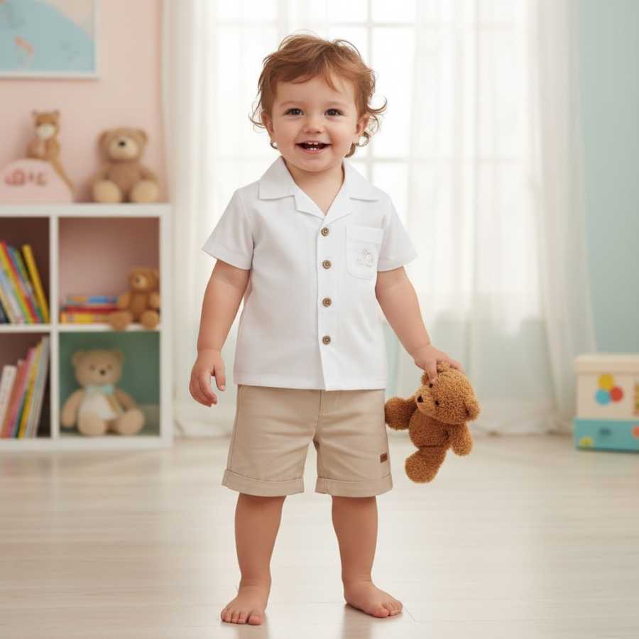 Completino Bimbo Camicia e Bermuda