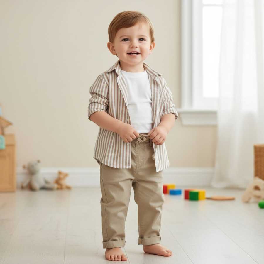 Completo Bimbo Camicia t-shirt e jeans