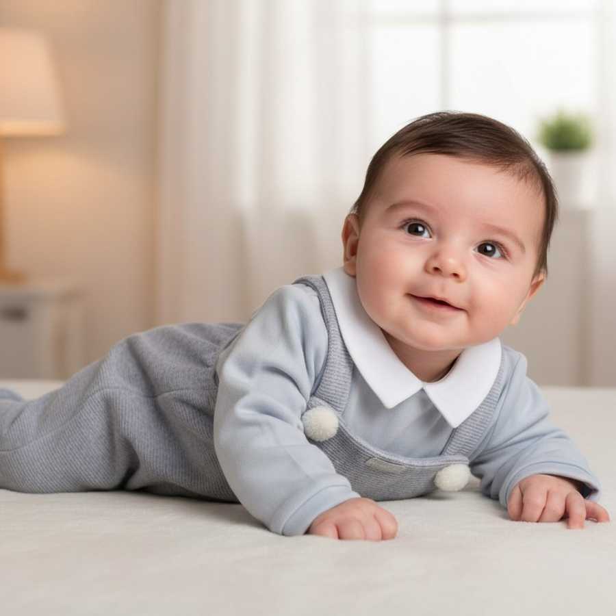 Tutina neonato in ciniglia