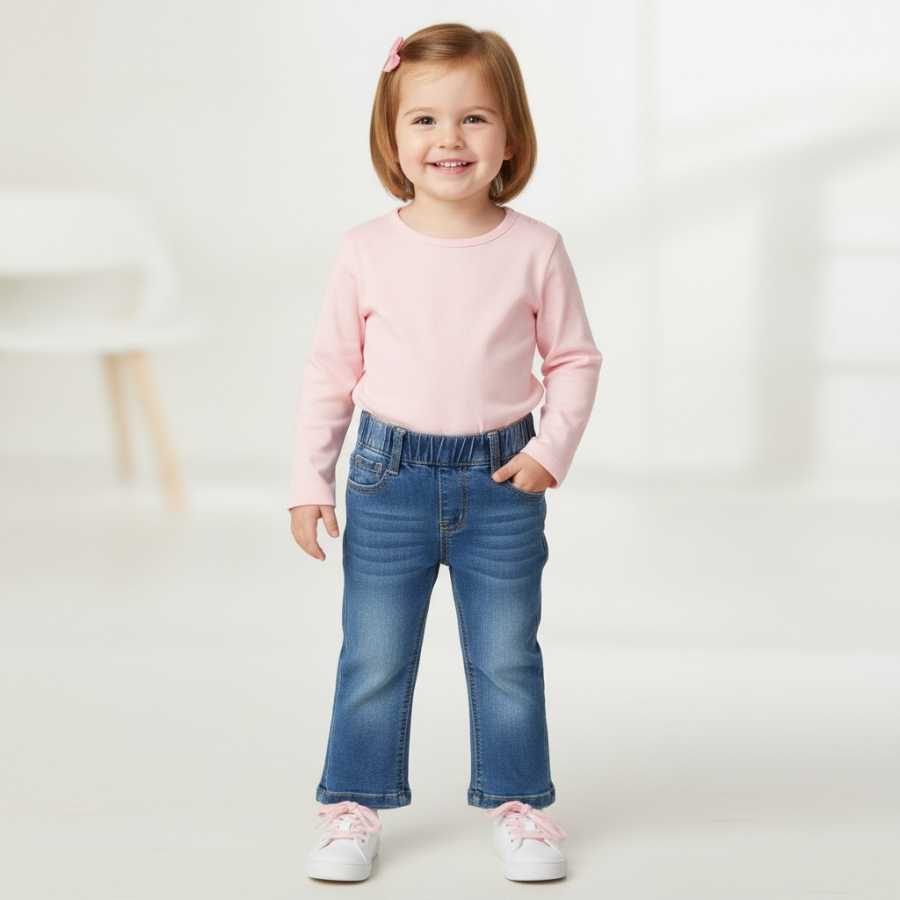 Jeans a zampa d'elefante Bambina