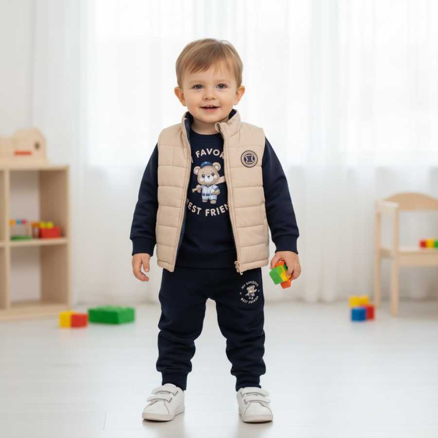 Tuta Bambino con piumino Gilet