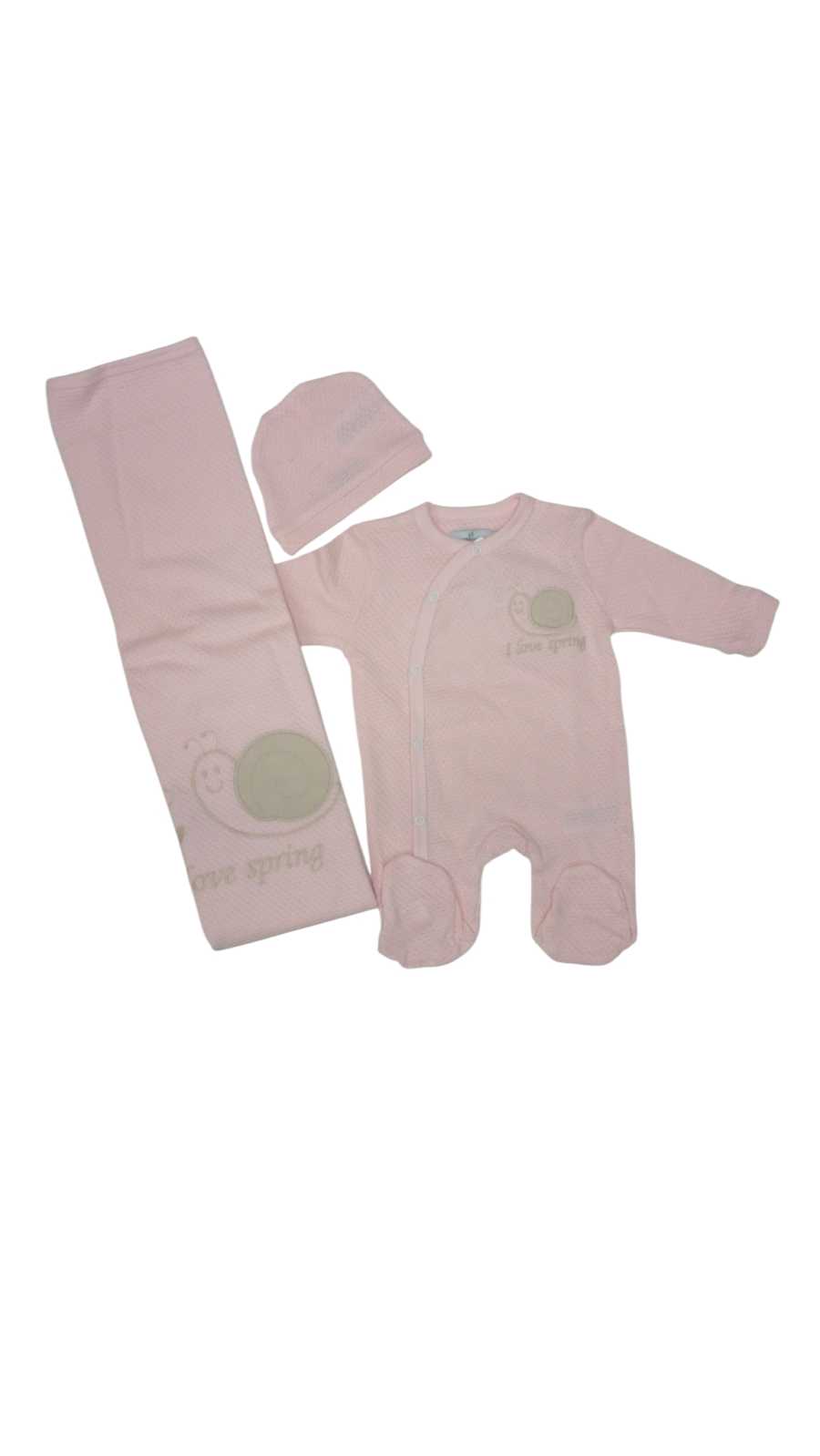 Set 3 pz Tutina Copertina Cappellino in Cotone