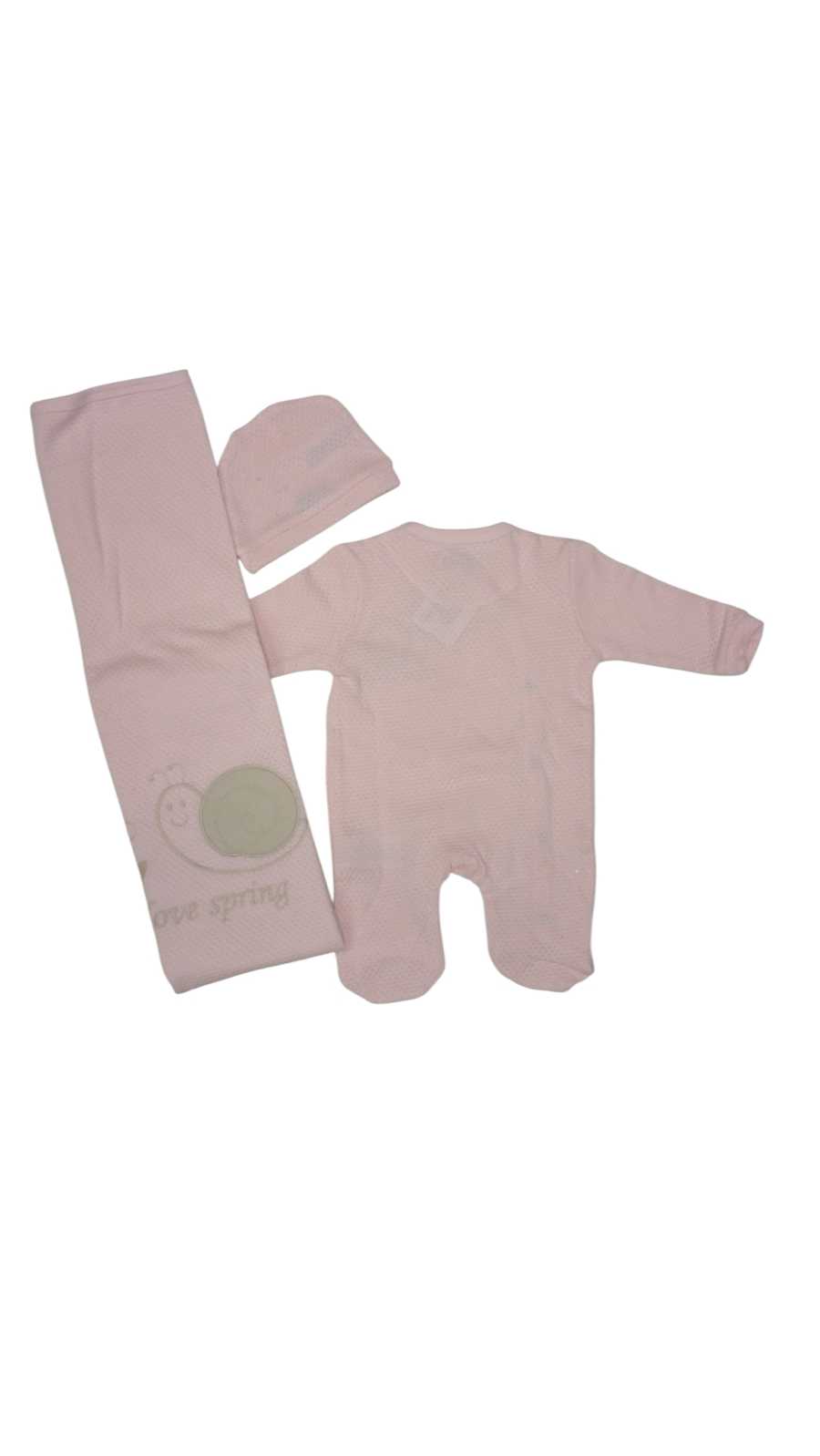 Set 3 pz Tutina Copertina Cappellino in Cotone
