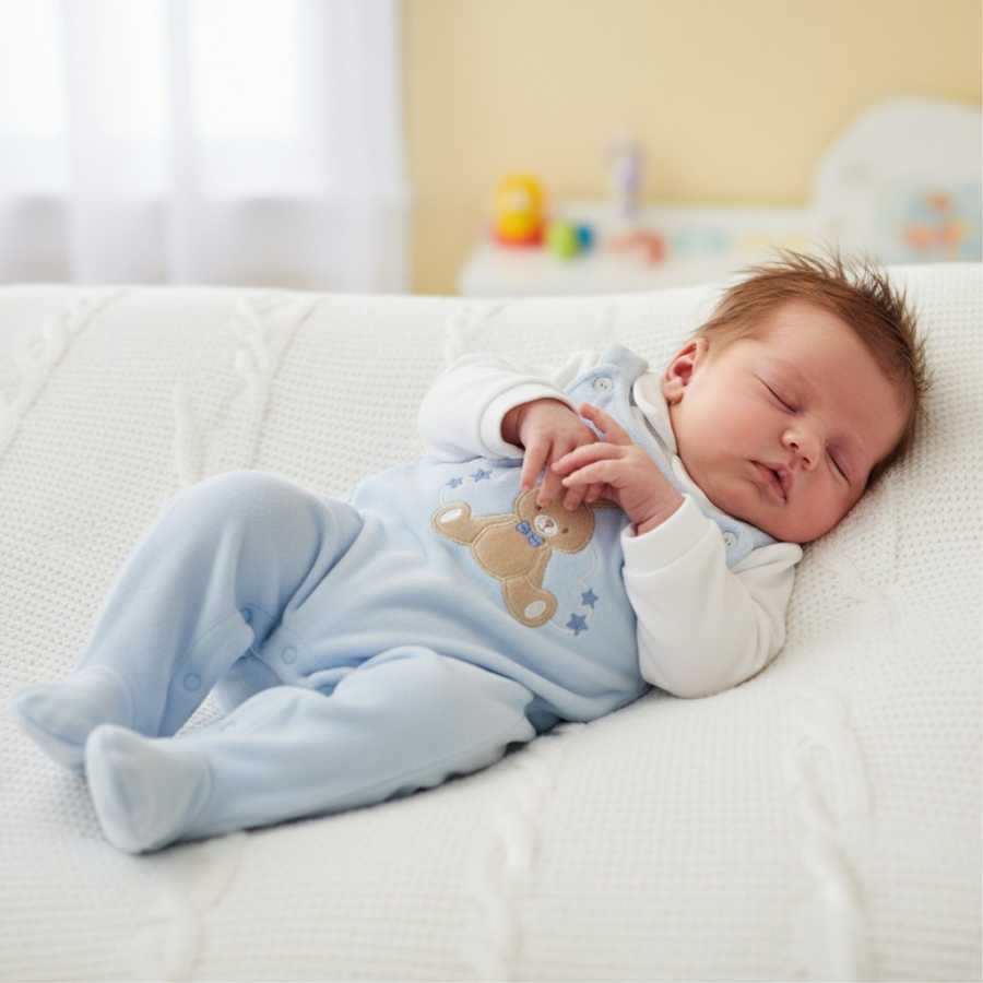 Salopette Neonato in Ciniglia