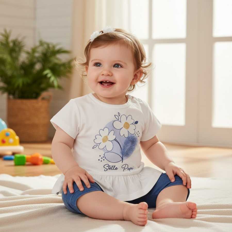 Completino bimba in cotone